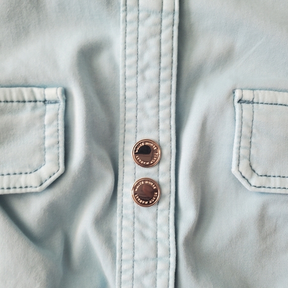 White House Black Market Women's Tinted Bermuda Blue Jacket Size 12 - Picture 8 of 16